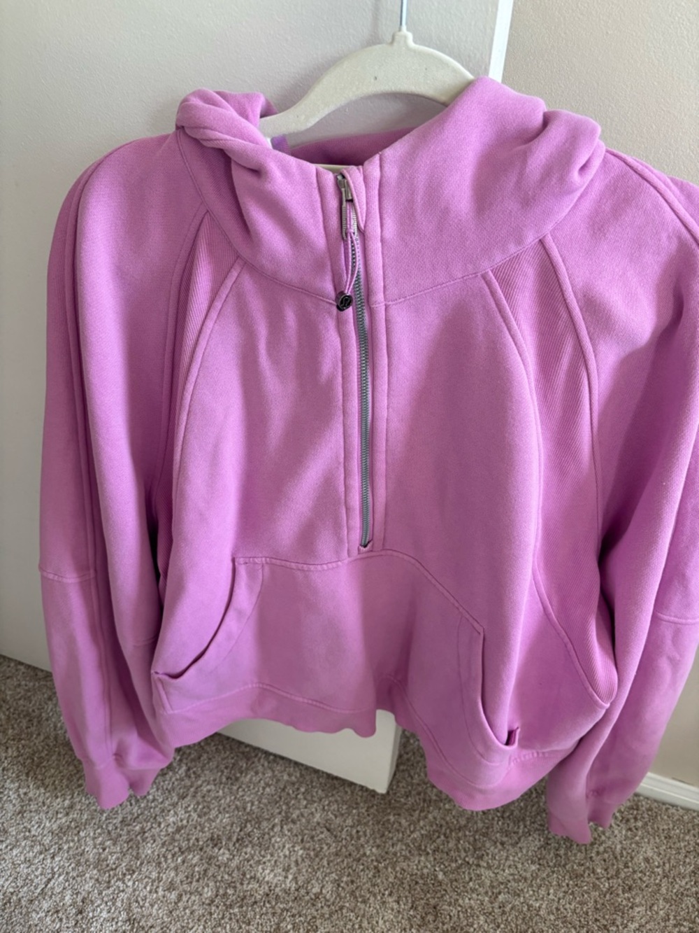 lululemon athletica Pink Half-Zip Hoodie